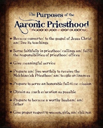 Aaronic Priesthood Quote