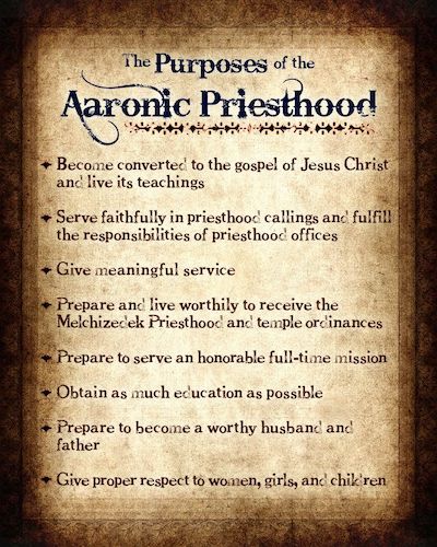 Aaronic Priesthood Quote