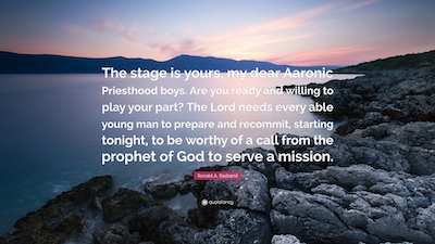 Aaronic Priesthood Quote