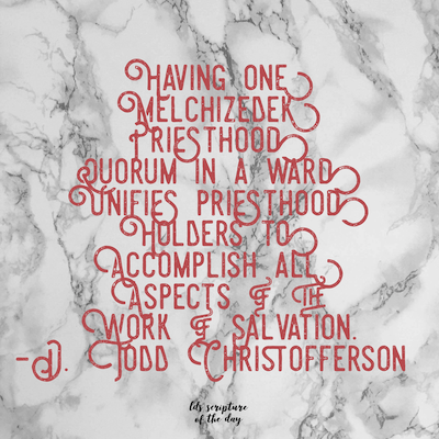 Aaronic Priesthood Quote