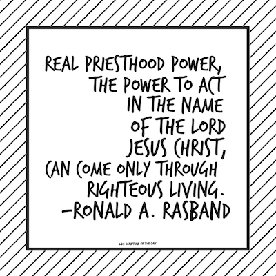 Aaronic Priesthood Quote