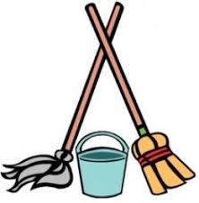 broom and mop