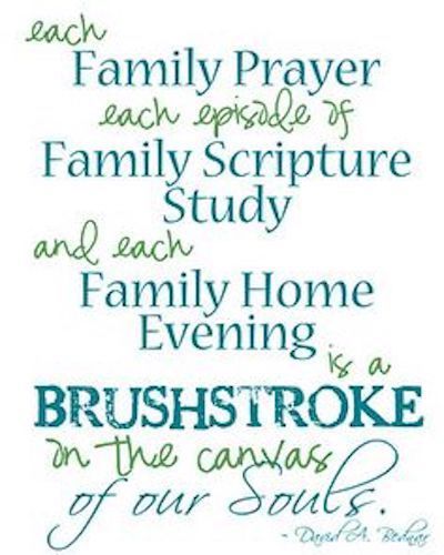 Family Home Evening Quote
