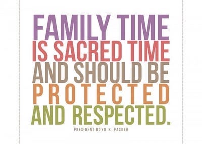 Family Home Evening Quote