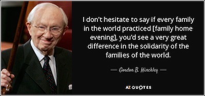 Family Home Evening Quote