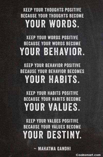 habits quote ghandi destiny quote