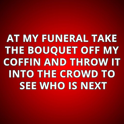 humor quote funeral