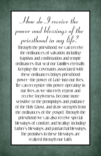 Priesthood quote