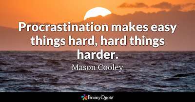 Procrastination Quote