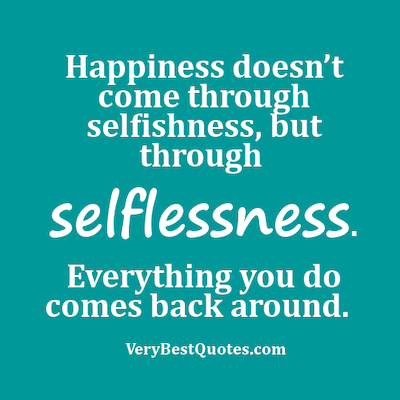 Selfishness Quote