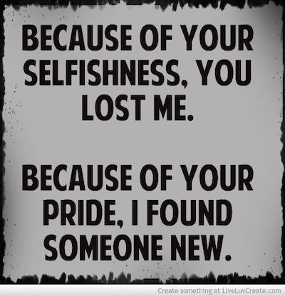 Selfishness Quote