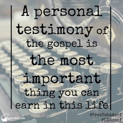 Testimony Quote