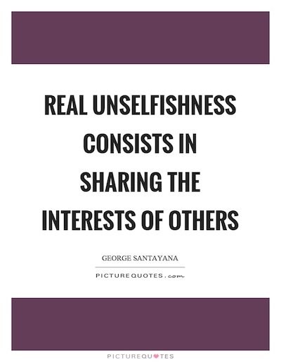 Unselfishness Quote