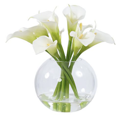 white flowers in vase