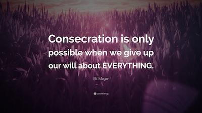 Consecration