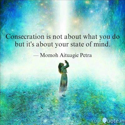 Consecration