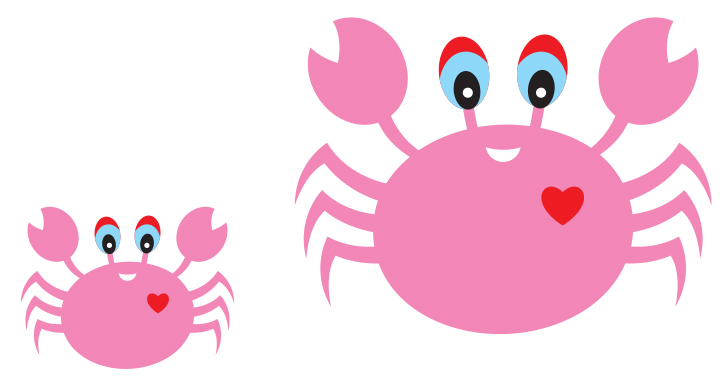 Young Crab and Mother